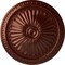 Ekena Millwork Alexa Ceiling Medallion (Fits Canopies up to 3"), Hand-Painted Antique Copper, 15"OD x 1 3/4"P CM14AXACS - alternate 1